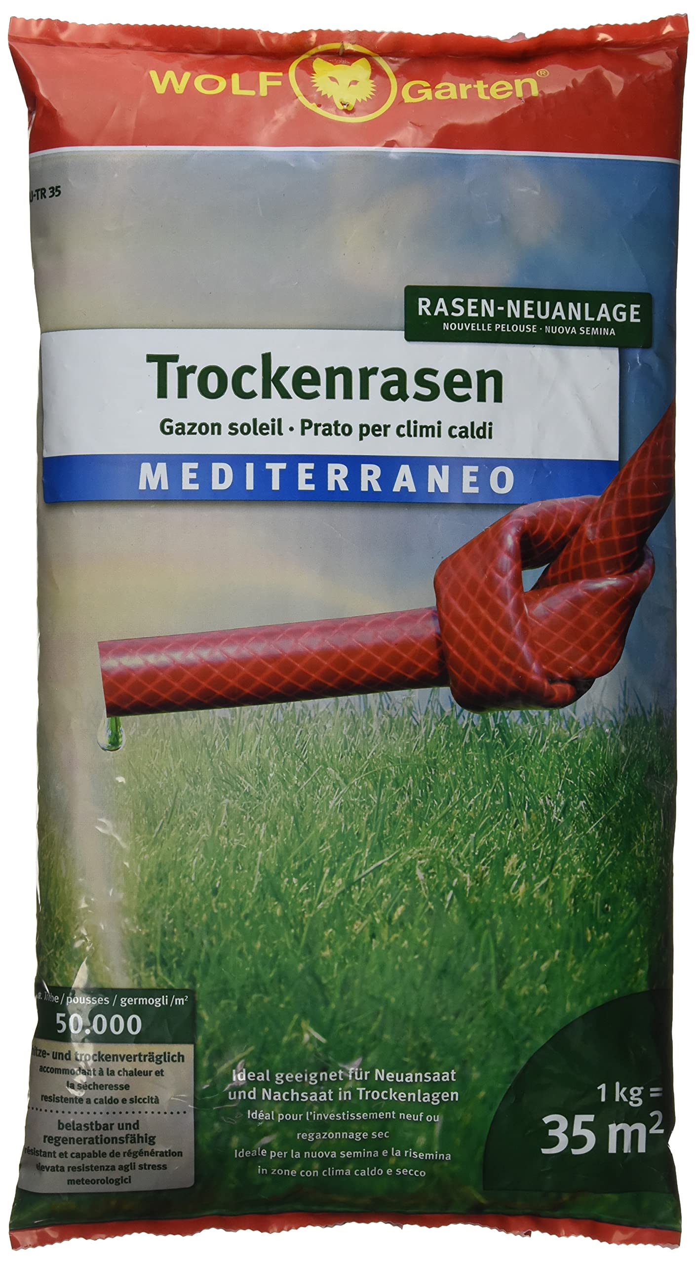 Wolf-Garten Lu-Tr 35 Mediterranean Dry Lawn Seeds, 1kg