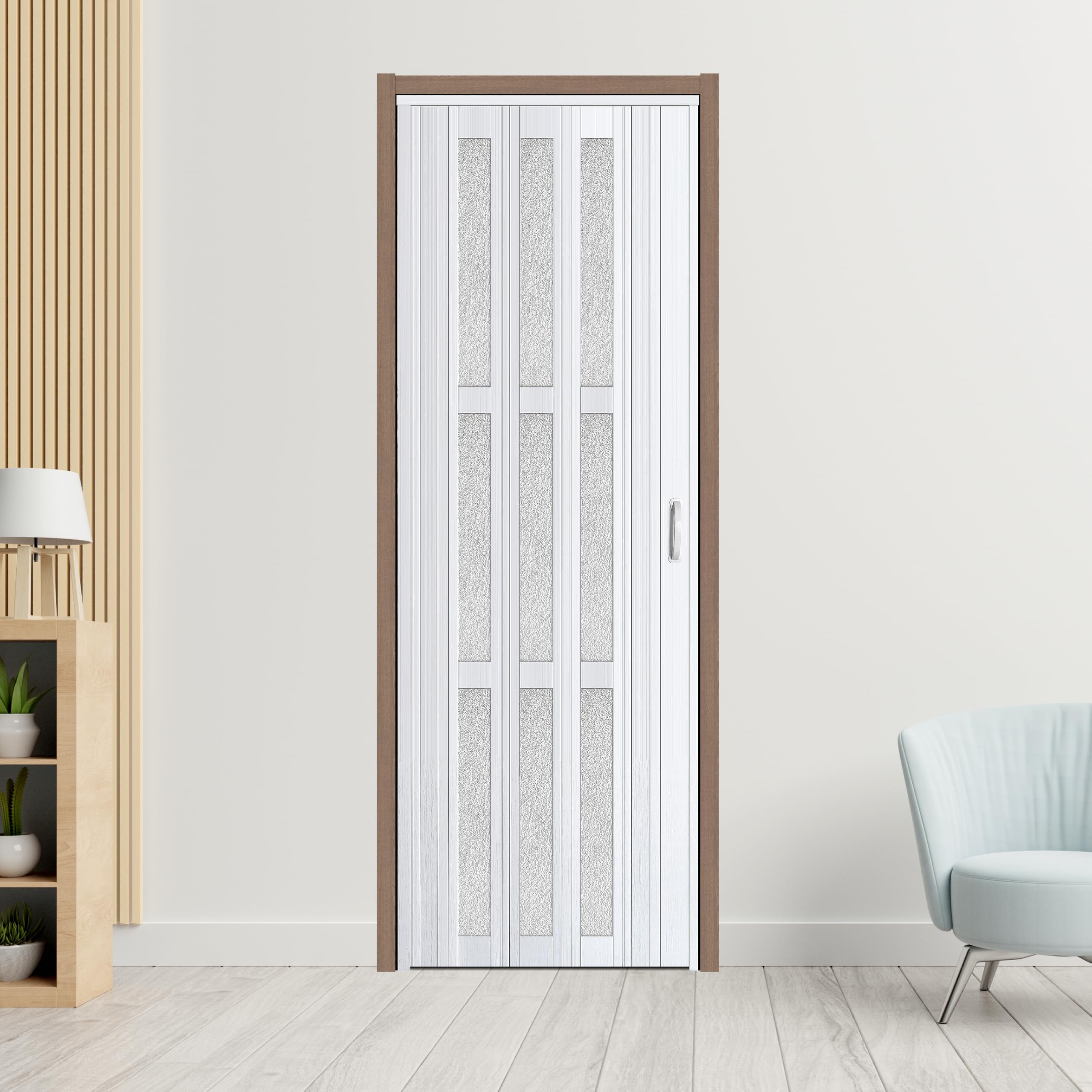 Foldable Door Interior Accordion Folding Door, No Drilling Retractable  Sliding Doors With Lock, Customize Room Divider For Bathroom Closet Kitchen  Patio, Aluminum Frame And Acrylic Panel Bifold Door, image size:2560x2560