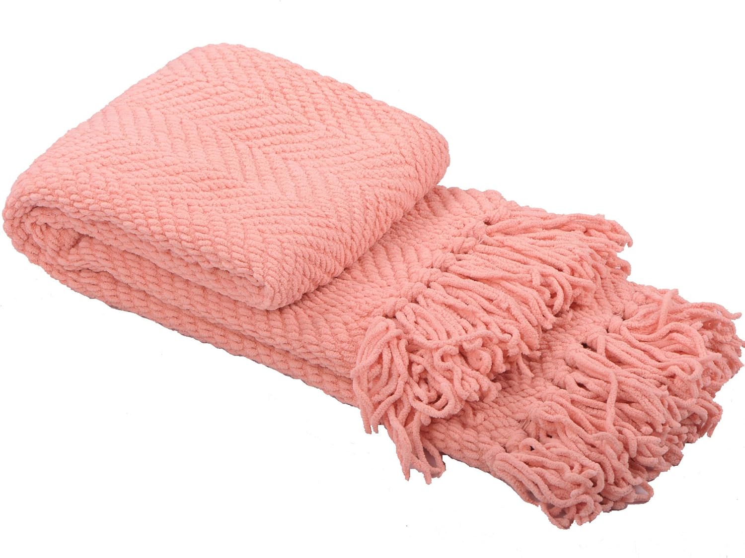Home Soft Things Knitted Tweed Throw Couch Cover Blanket, 50 x 60, Raven: Home & Kitchen