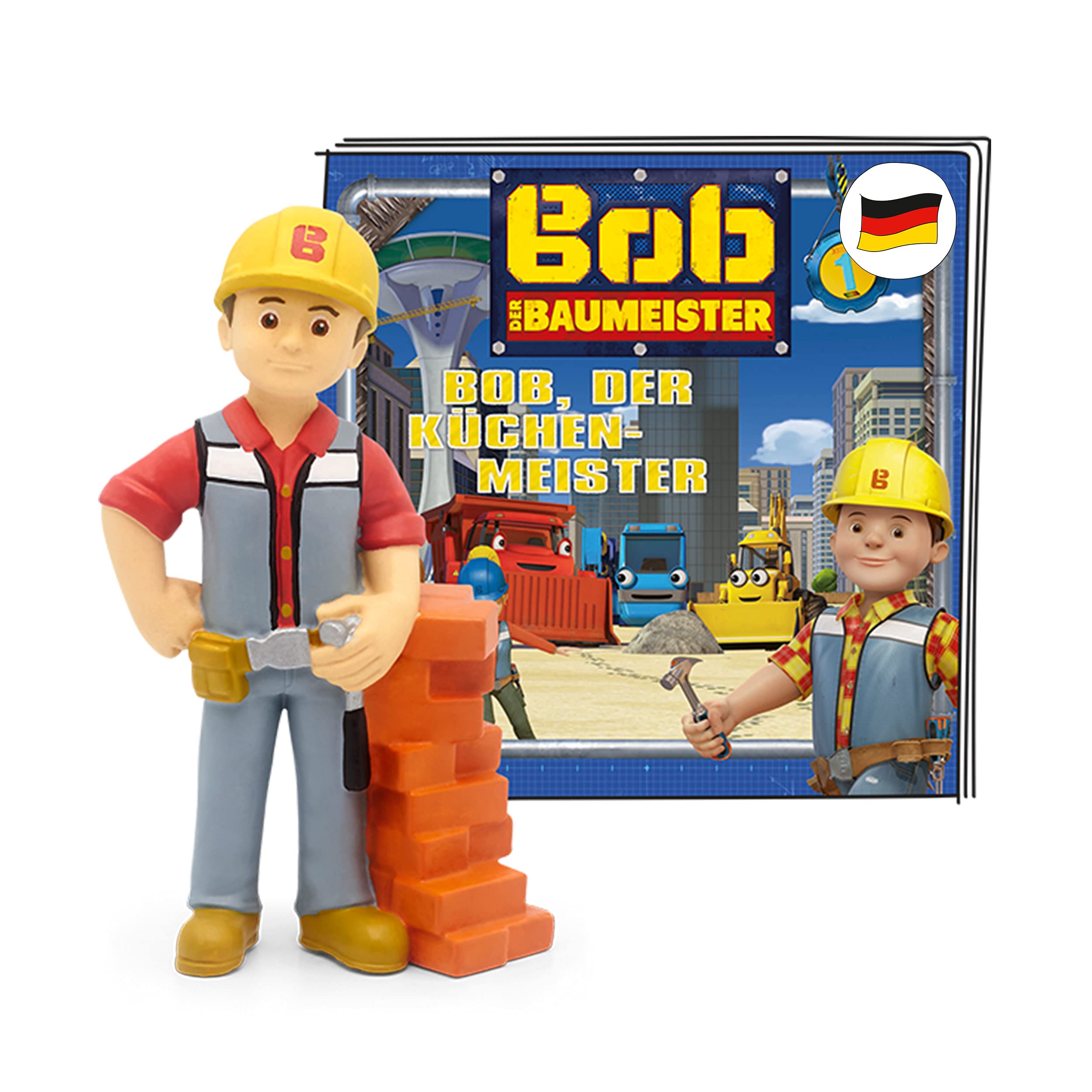 tonies Audio Figure for Toniebox, Bob the Builder - Bob the Kitchen Master, Audio Play for Children from 3 Years, Playing Time Approx. 53 Minutes