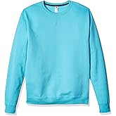 Fruit of The Loom Men's Fleece Crew Sweatshirt, Scuba Blue, Small