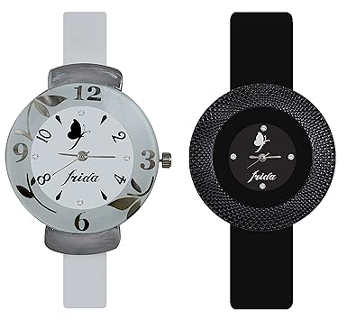 Frida Analogue Multicolour Dial Women's Watch Combo - Pack of 2