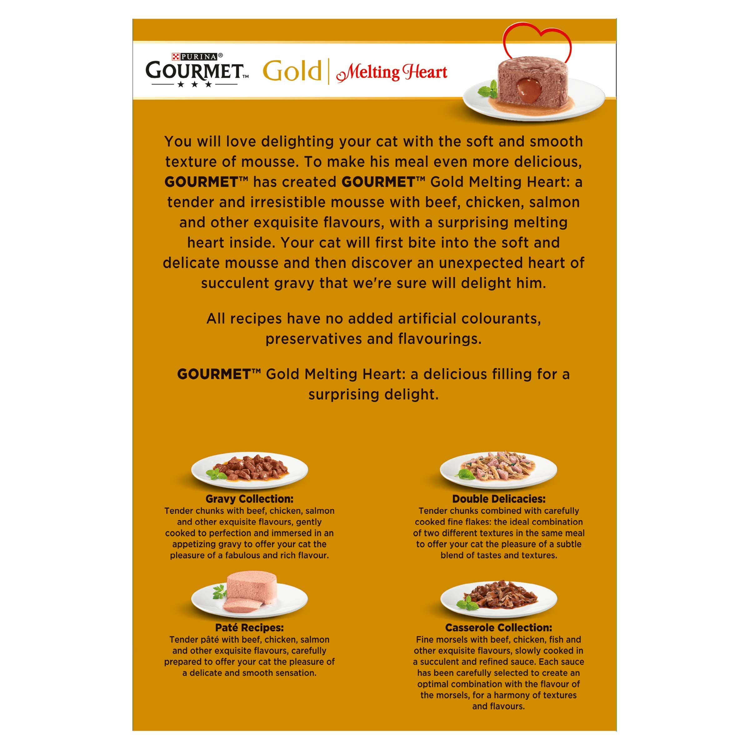 gourmet gold melting heart cat food