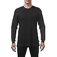 Pro Club Men's Heavyweight Cotton Long Sleeve Thermal Top, Black, 5X-Large