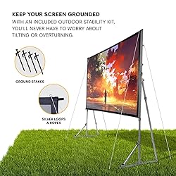 KODAK 150” Dual Projector Screen W/Stand - Fast