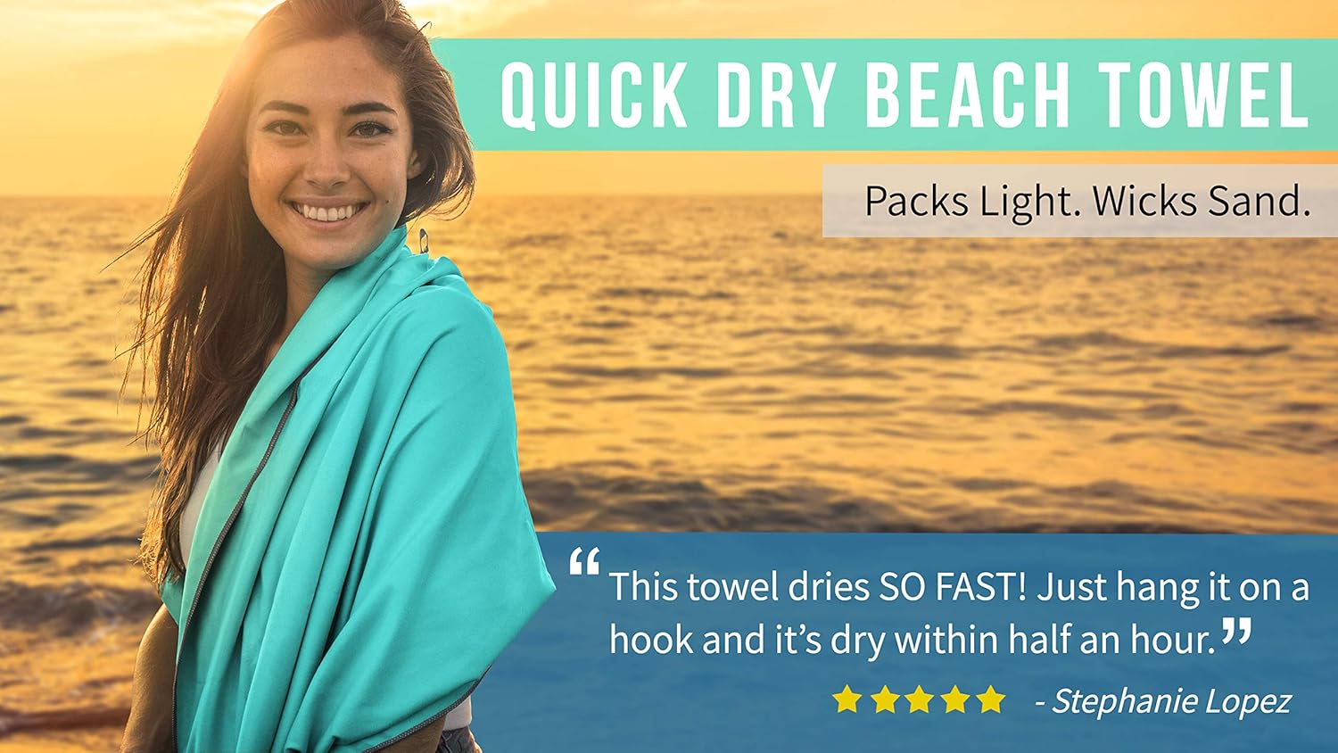 Youphoria Outdoors Microfiber Travel Towel - Ideal Fast Drying Towels for Camping, Travel, Beach, Backpacking, Gym, Sports, and Swimming - Lightweight, Quick Dry and Absorbent - 3 Size Options : Sports & Outdoors