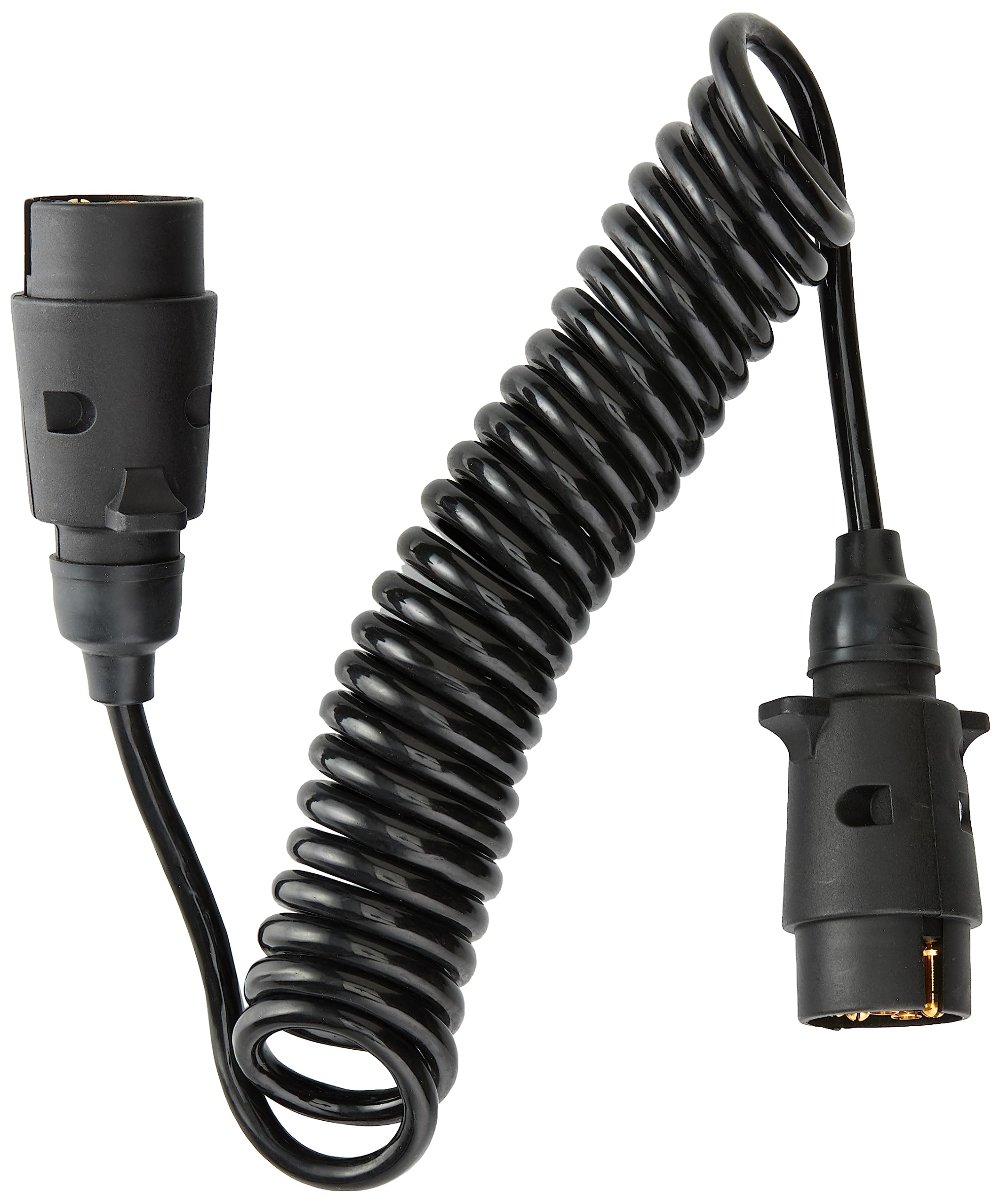 ProPlus 343509 Coiled Cable 3 Metres / 2 Connectors Male 7pin Connection Cable