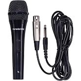 Karaoke USA M189 Professional Dynamic Microphone (Detachable Cord), Black