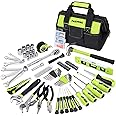 FASTPRO 236-Piece Home Repairing Tool Set, Mechanics Hand Tool Kit with 12-Inch Wide Mouth Open Storage Bag, Household Tool Set for DIY, Home Maintenance, Green