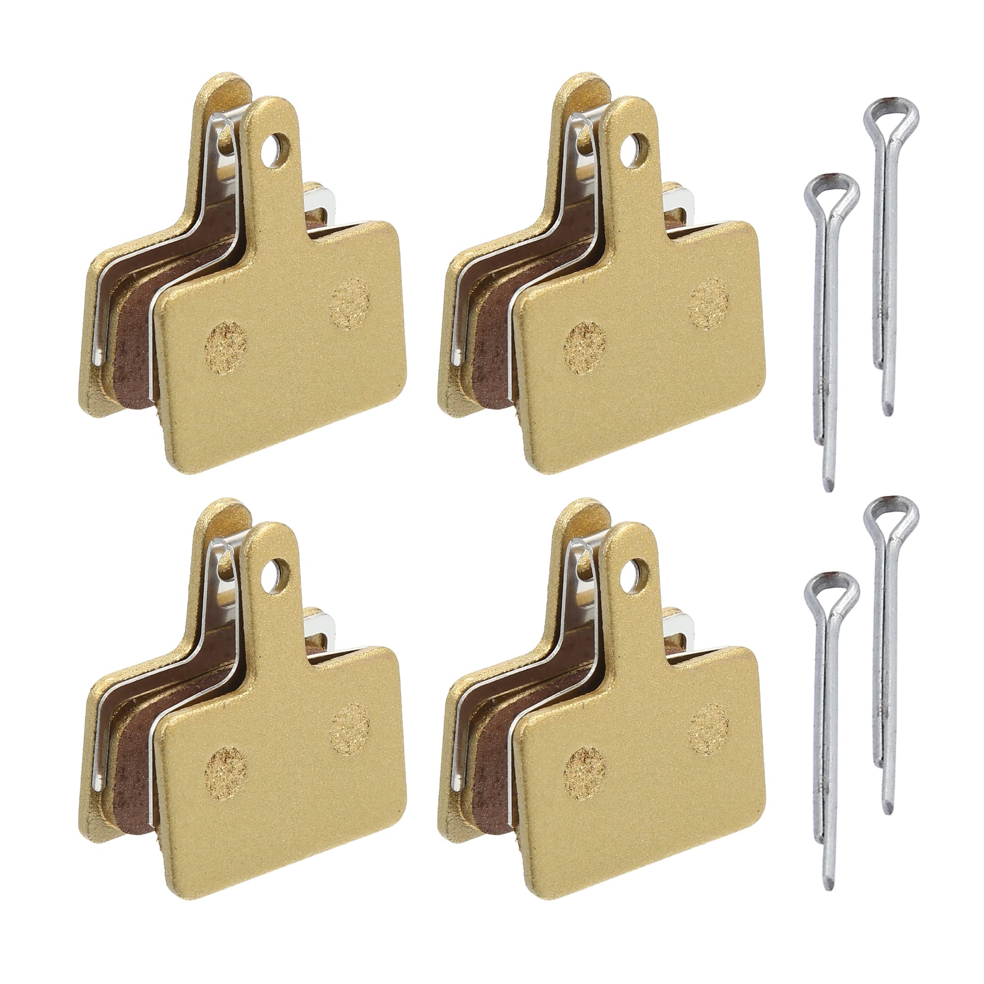 X AUTOHAUX 4 Pair Sintered Metal Disc Bike Brake Pads for Shimano M315 M355