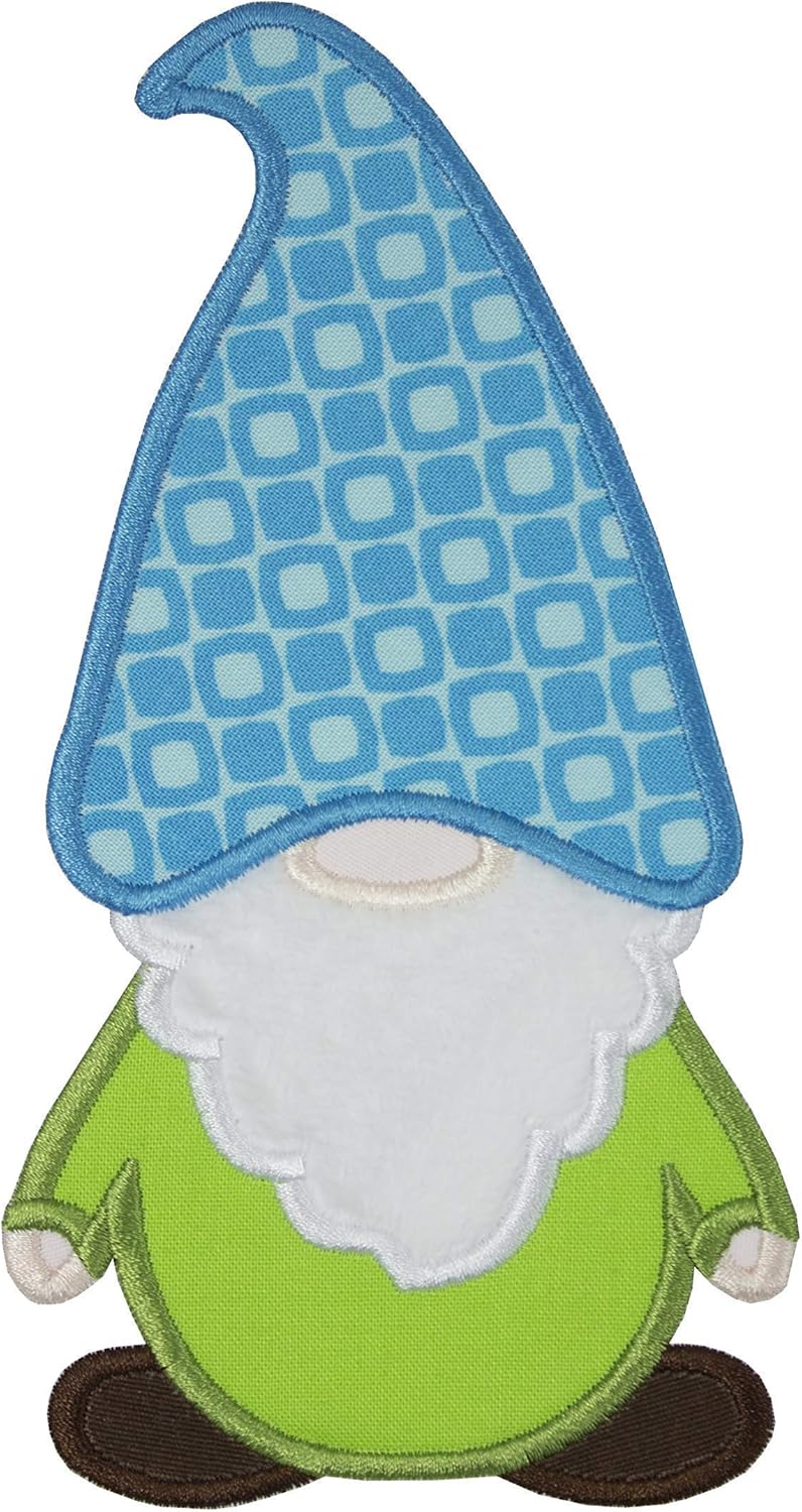 Mixed Media - Gnome Patch your choice of sew on or iron on patch
