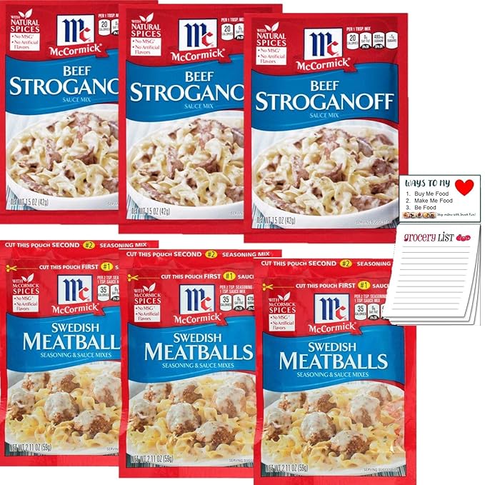 Swedish Meatballs Seasoning Mix Beef Stroganoff Mix 6