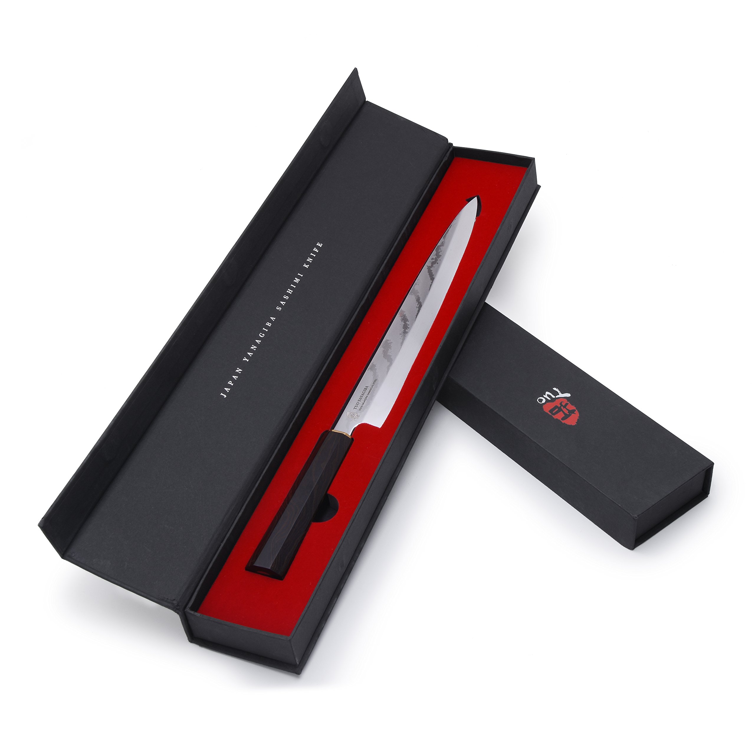 TUO Cutlery Yanagiba Damascus Sushi Sashimi Knife 8.25" Yanagi Raw