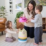 Toddler Essentials Easy Pour Potty Dark Pink Portable Potty Training Toilet view 9
