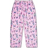 iscream Big Girls Silky Soft Plush Fun Print Fleece Pants - Cozy Holiday Collection