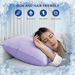 HOMFINE Cooling Pillowcases King Size - Double Side