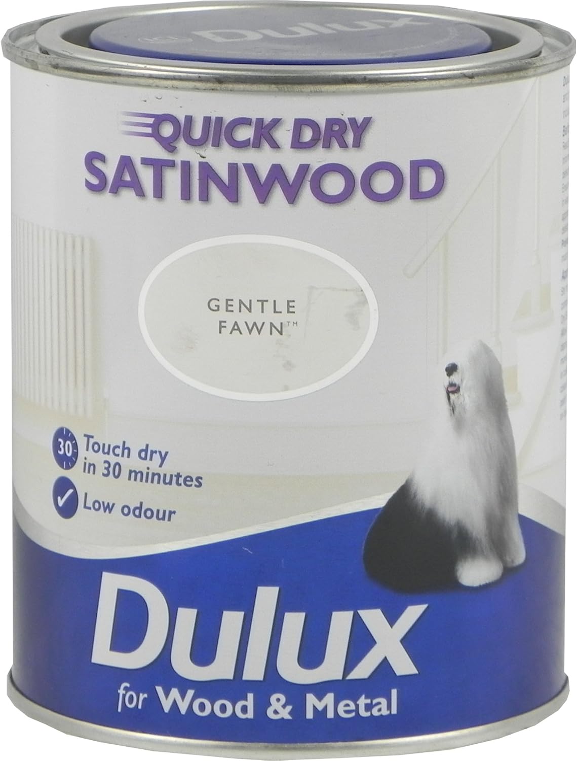 Dulux Quick Dry Satinwood Gentle Fawn 750ml Amazon.co.uk DIY & Tools