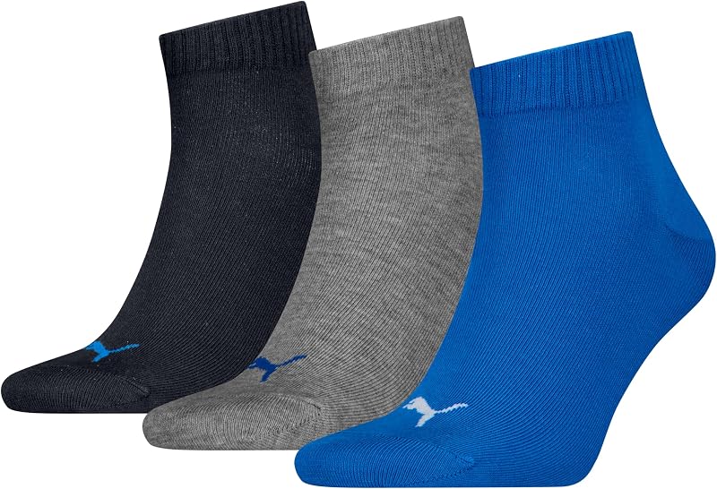 Unisex Plain Quarter 3 pack