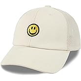 SONMONY Smile Face Toddler Baseball Cap Boy Baseball Hats Kids Washed Funny Hats Adjustable Cute Caps for 3-12 Years…