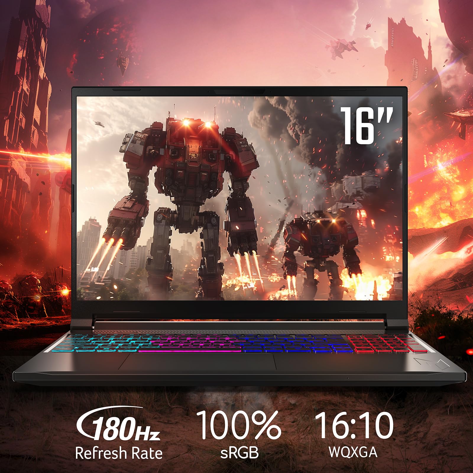 acer Nitro V 16S AI Laptop IA | Notebook Gaming | Nvidia GeForce RTX 5070 8GB | Ryzen AI 7 350 | RAM 16GB DDR5 | 1024GB SSD | 16" WQXGA IPS 180Hz Display | Copilot+ PC | Windows 11 | QWERTY 5