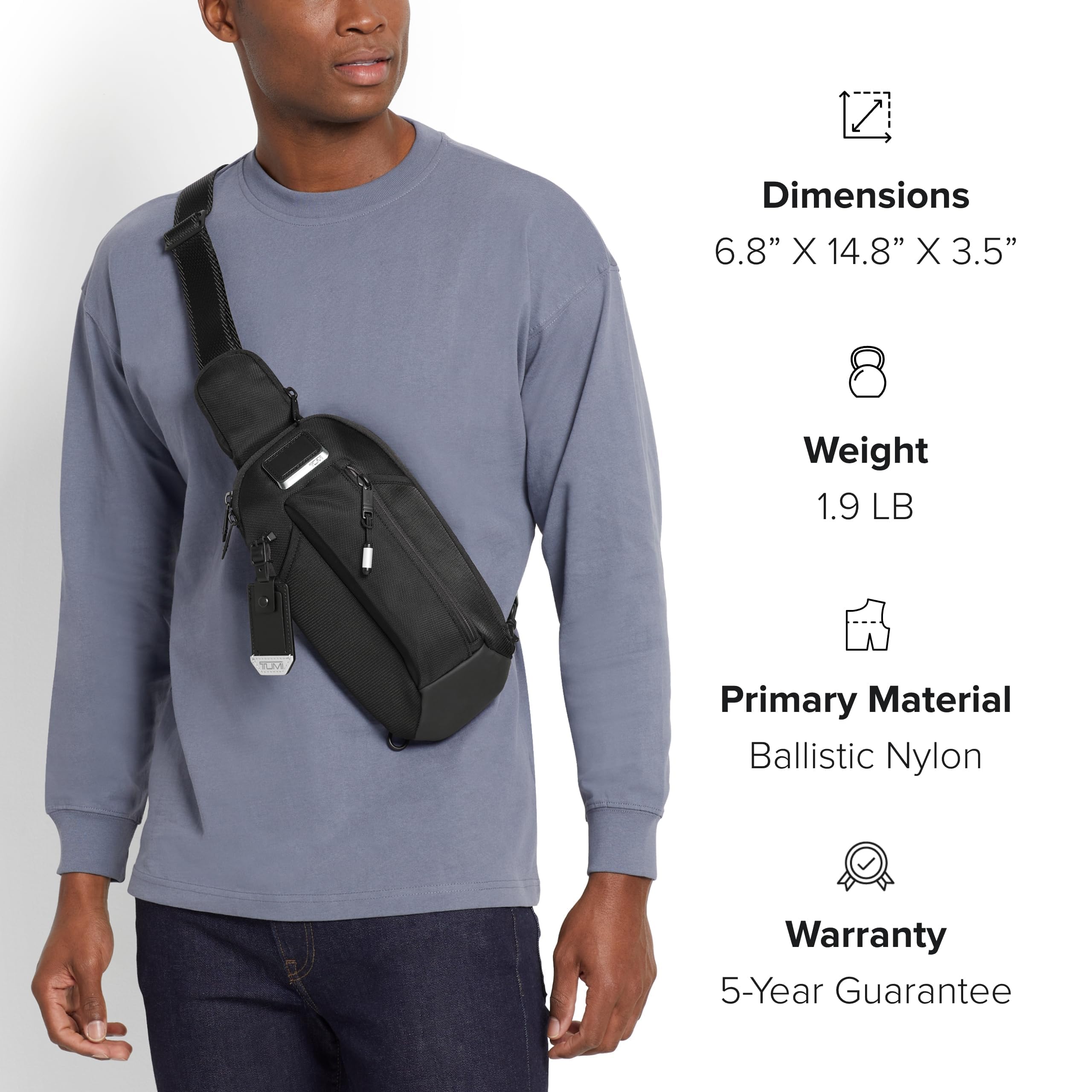 TUMI Alpha Bravo Esports Pro Sling Bag - Gaming Bag for Handheld Gaming Devices - 12.0