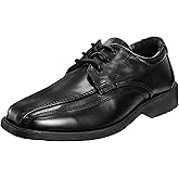 French Toast Boys Dress Shoes - Classic Lace-Up Oxford Casual Dress Formal Shoes - Black (Size 7 Toddler - Size 6 Big Kid)