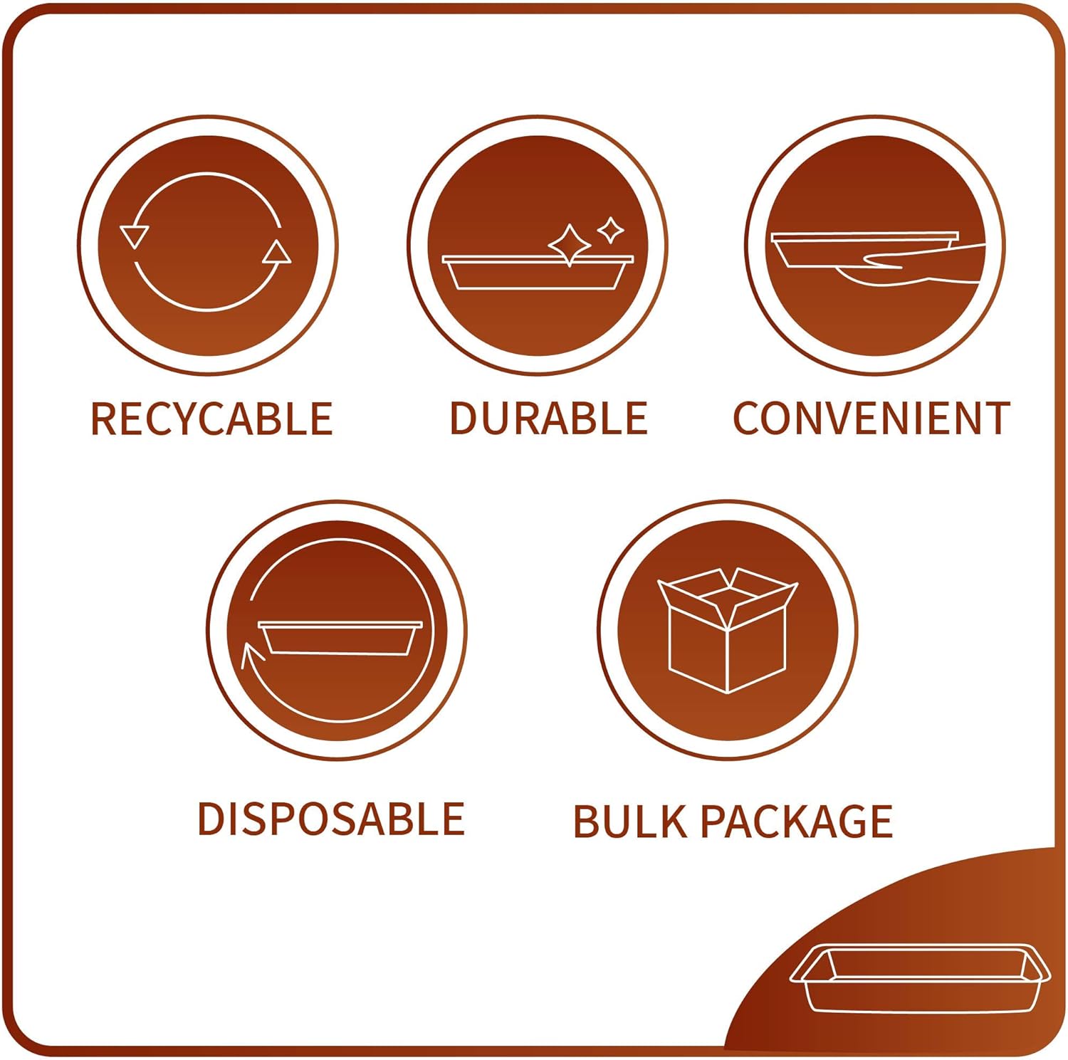 [30 Pack] Compatible with Weber Grills Drip Pans, Bulk Package, Aluminum Foil BBQ Grease Pans, 7.5" x 5" : Garden & Outdoor