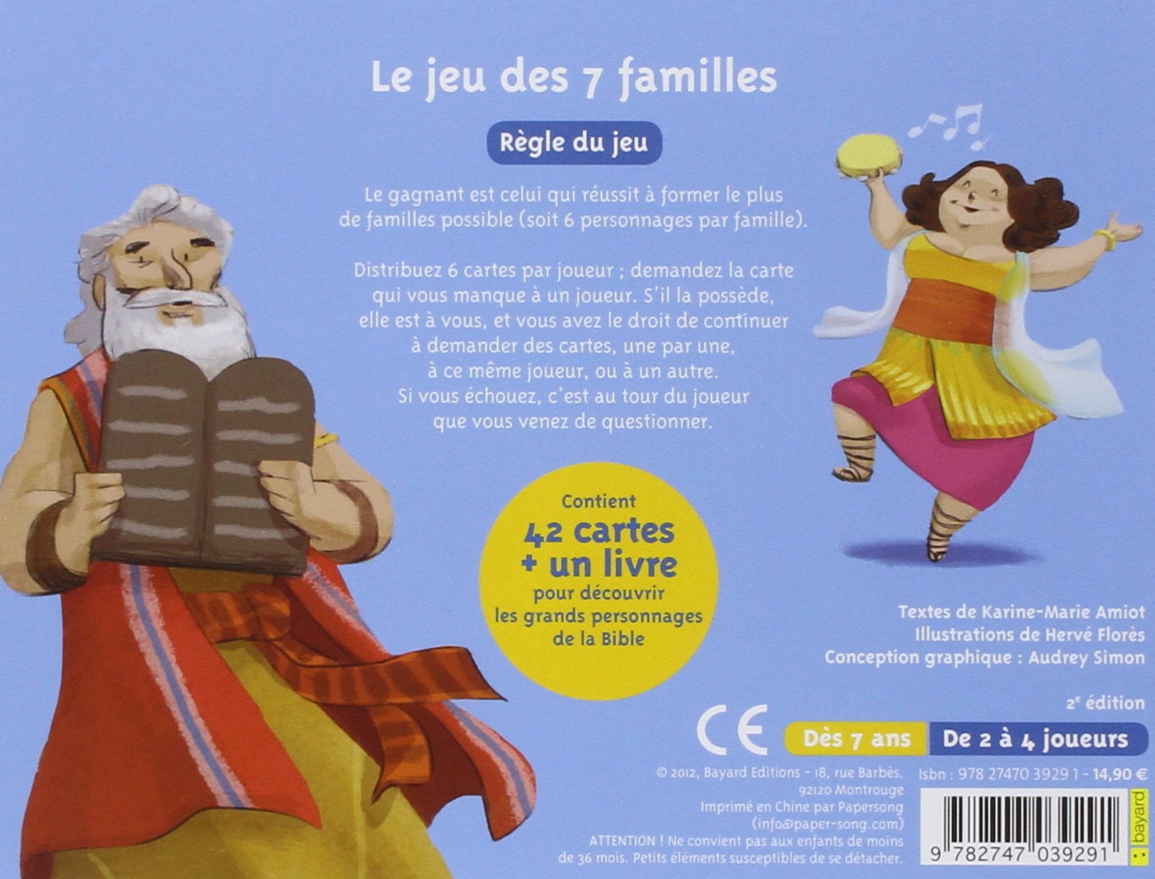 Le Jeu Des 7 Familles Des Grands Personnages De La Bible - 