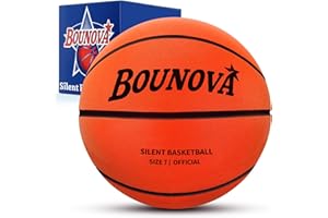 BOUNOVA Silent Basketball | Real Feel Powerful Bounce | Elegant Gift Box Packaging | Durable Pro-Grade PU Foam | Indoor Basketball for Quiet Dribbling & Training