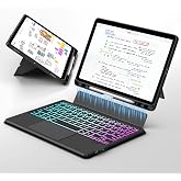 Ai Key Keyboard Case for 11 inch Samsung Galaxy Tab S11 2025 : One-Click DEX Mode, Rainbow Backlit,Smart Touchpad, Ultra-Thin Auto Sleep/Wake Case with S-PEN Holder, Magnetic Detachable Keyboard,Black