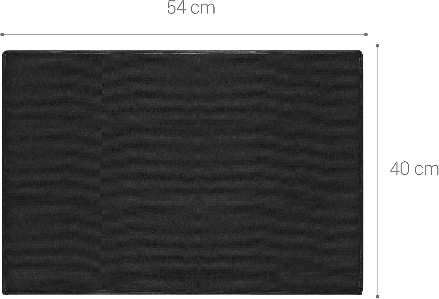 kwmobile Monitor Cover Compatible with 20-22" monitor - Dust Cover Computer Screen Protector - Black - Image 4