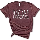Custom Mom and Kids Names Shirt Sweatshirt Hoodie, Personalized Mothers Day T-Shirt with Kids Name, Custom Children Names Mom Shirt Sweatshirt, Customized Mama Birthday T-Shirt, Mothers Day Tee Hoodie