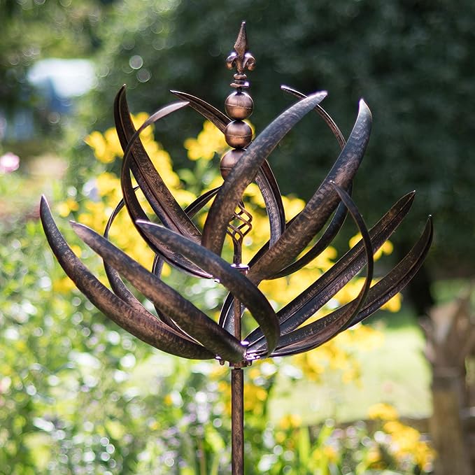 Creekwood Windsor Garden Wind SpinnerBrushed Copper (70 x 70 x 220 cm) Amazon.co.uk Garden