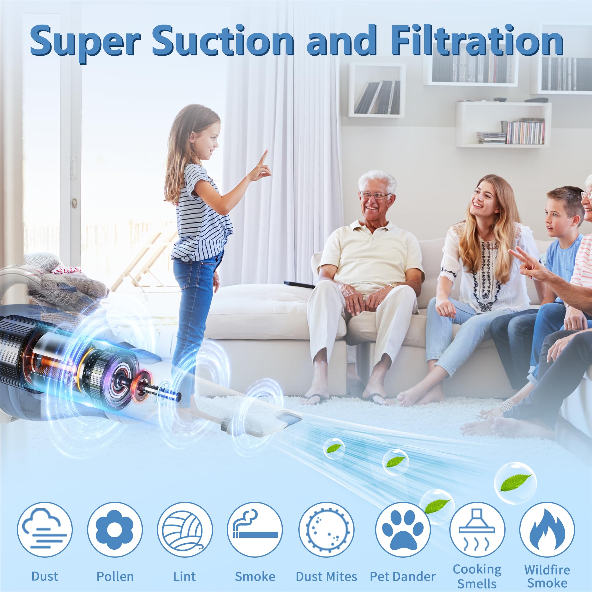 4 Pack Replacement Filter Compatible with Black & Decker Power Tools VF110 Dustbuster Cordless Vacuum CHV1410L CHV9610 CHV1210 CHV1510 CHV1410 CHV1410B BDH2000L Part 90558113-01