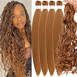 Honey Blonde Braiding Hair Pre Stretched Synthetic