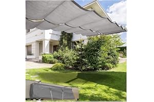 JHIAADEY Wave Sun Shade Awning,Retractable Sun Shade Canopy Cover,Replacement Pergola Awning,with Hardware,for Patio Porch Ya
