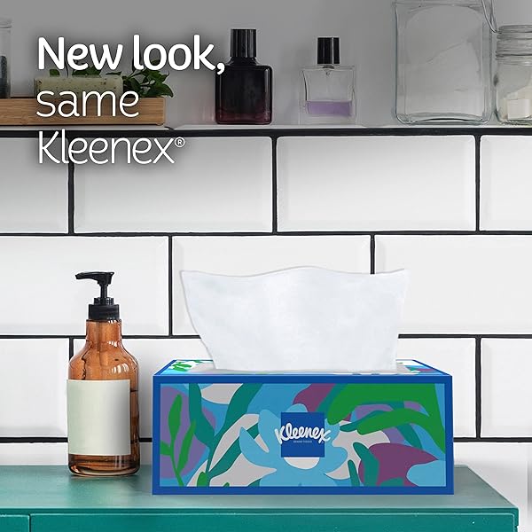 KLEENEX TRUSTED CARE FACIAL TISSUES, 1 FLAT BOX, 160 TISSUES PER BOX, 2-PLY, PACKAGING MAY VARY