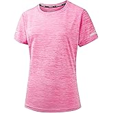 Peakwell Women's Workout T-Shirts Quick Dry Yoga Athletic Moisture Wicking Short Sleeve