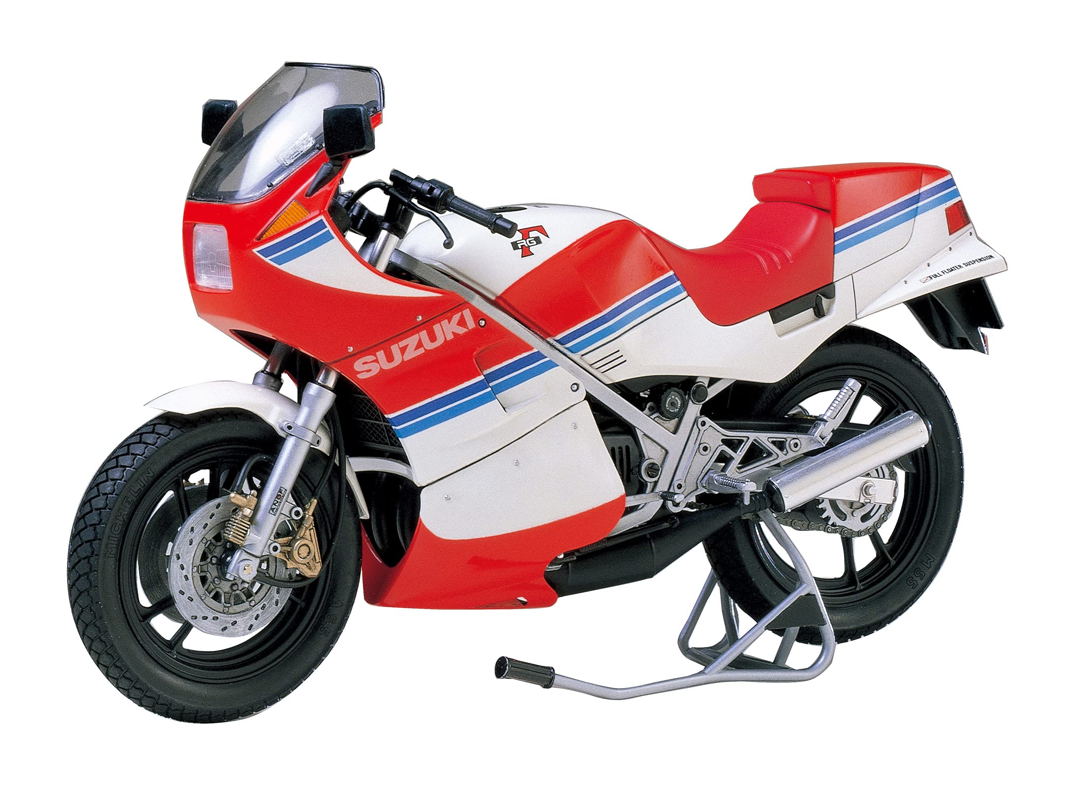 TAMIYA 14029-000 Vehicle 14029 1:12 RG250 R Gamma Full Options Faithful Replica, Model Building, Plastic Kit, Crafts, Hobby, Gluing, Model Kit, Assembly, Unpainted