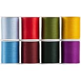 Superior Threads Multicolor Assorted Polyester Thread Set - 8 Spools | 300 yard spools of 50 weight thread for machine sewing and handsewing - Winter color