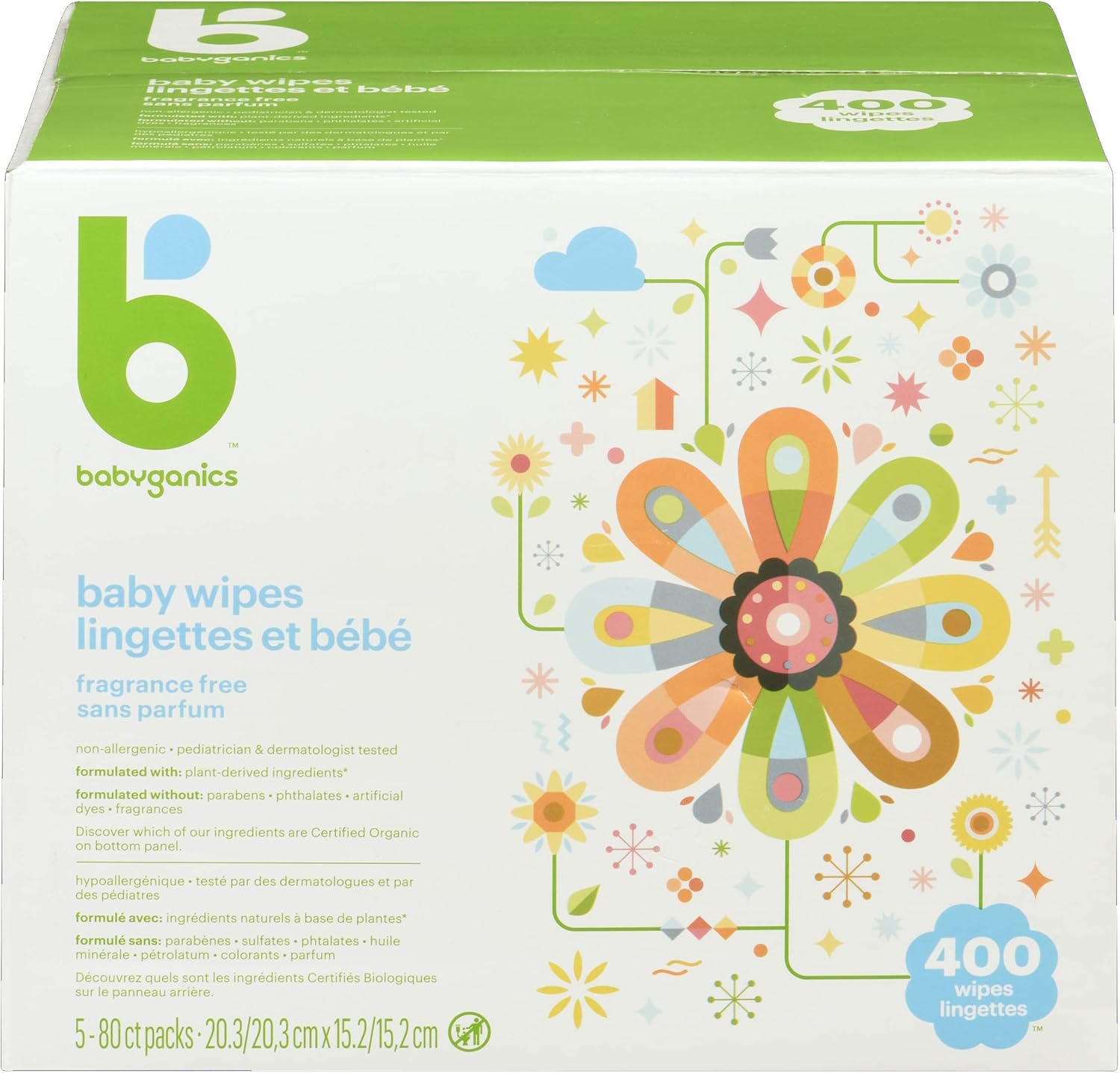 babyganics 400 wipes