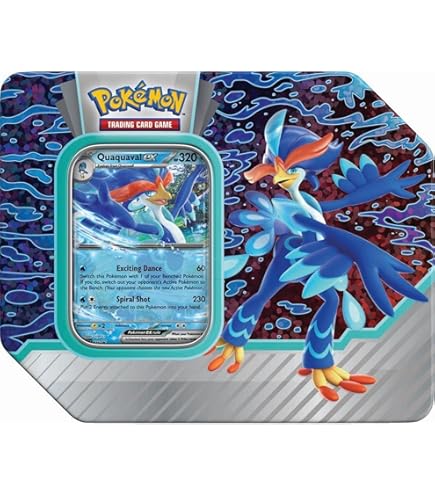 Amazon.com: Pokemon TCG: Paldea Partners Skeledirge EX Tin - 5