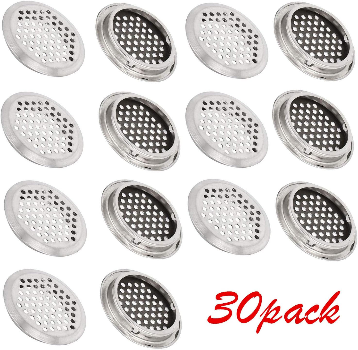 FOCCTS 20Pcs Air Vents 2 Inch Wardrobe and Shoe 53mm