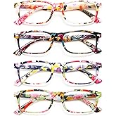 YTDBNS Stylish Reading Glasses for Women, Blue Light Blocking Readers, Ladies Eyeglasses,Cheaters