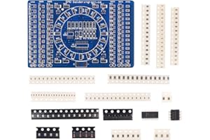 D DZRCOXI Soldering Practice Kit,DIY SMD SMT Welding Practice Soldering Skill Training Board (Soldering-150 Elements)