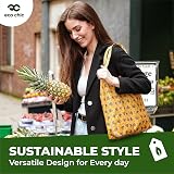 ECO CHIC Lightweight Foldable Reusable Shopping Bag Blue Lilac 12L 15kg view 2