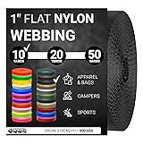 Strapworks 1 Inch Heavy Duty Nylon Webbing Strap