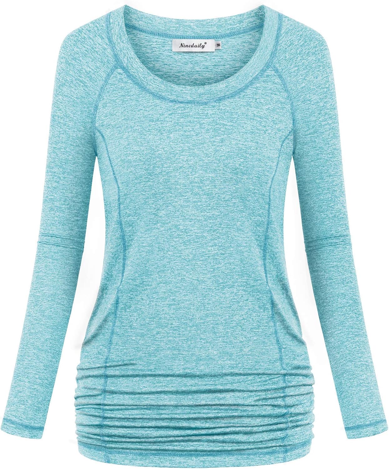 Ninedaily Womens Workout Top Running Yoga Shirt Summer Short Sleeve Casual Tunic: Clothing
