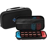 The Nintendo Switch Case [29 Game Holder] Premium Quality Protective Portable Hard Carry Case Pouch for Nintendo Switch Console & Accessories - Best Game Travel Case Black