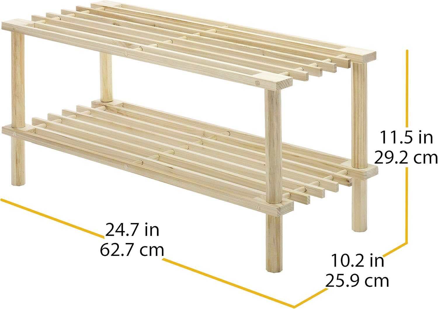 Whitmor Wood Household Shelves, Natural: Home & Kitchen